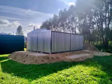 Большой вместительный контейнер в цинковом цвете в дер. Смыково, Судогодский р-н, Владимирская область