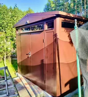 Премиум хозблок МАХ в шоколадном цвете на участок в СТ Салют, Истринский р-н, МО