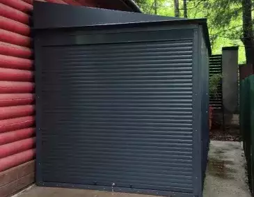 Хозблок для садовой техники, инвентаря и велосипедов в графитовом цвете в дер. Глебово, Сергиево-Посадский р-н, МО